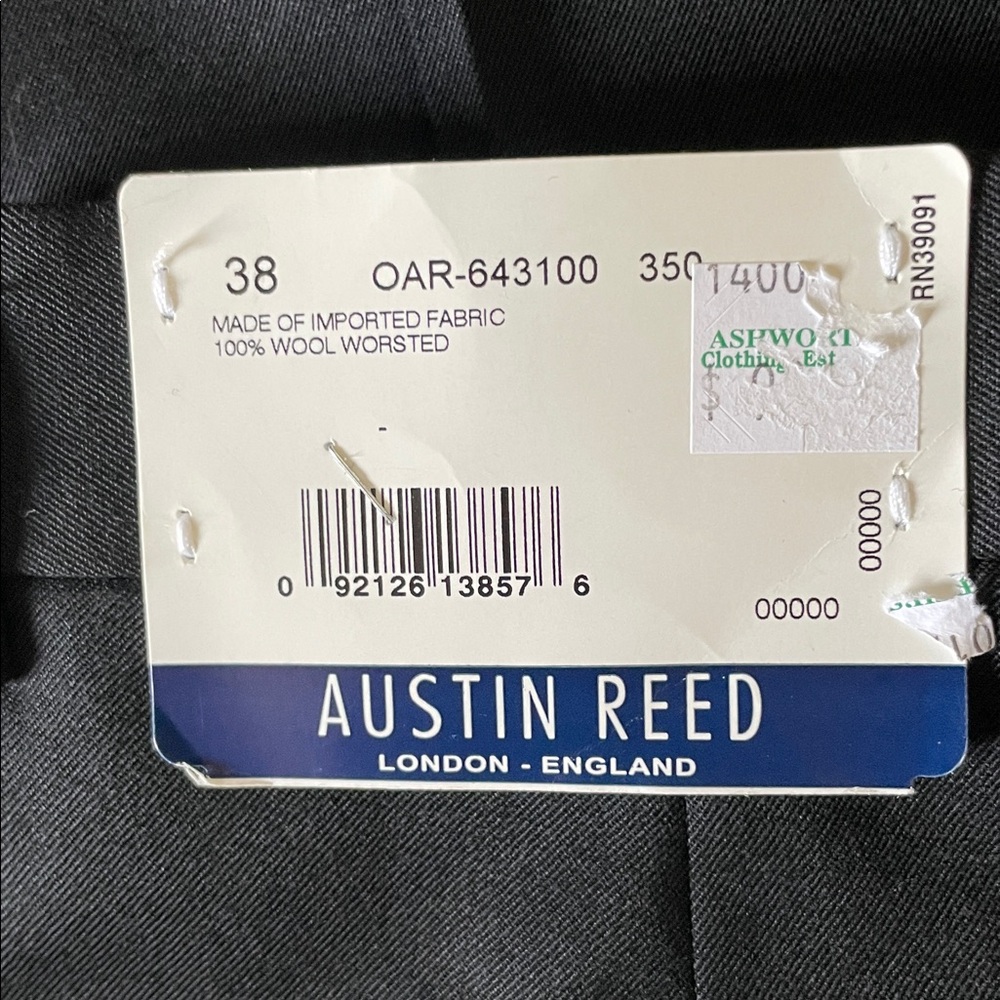 Austin Reed Classic Black Dress Pants tags size 38 - Picture 5 of 8